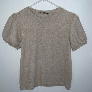 Zara tan colored shirt